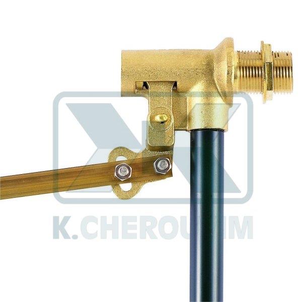 FLOAT VALVE SICILIA 2" FOR TANKS, BRASS BODY, STAINLESS STEEL ARM AND SEAT, UP TO 3 BAR