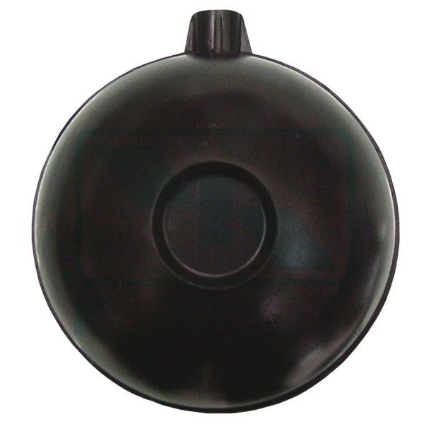 ΦΟΥΣΚΑ Φ90 ΣΤΡΟΓΓΥΛΗ ΜΑΥΡΗ ΠΛΑΣΤΙΚΗ ΜΕ ΣΠΕΙΡΩΜΑ 1/4"