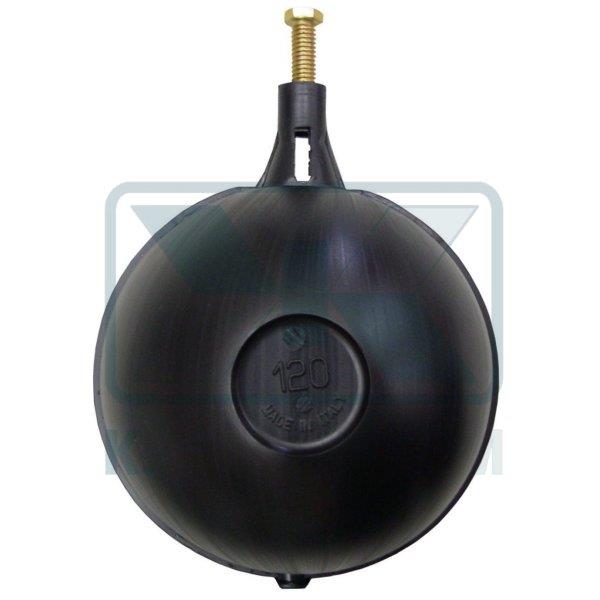 ΦΟΥΣΚΑ Φ150 ΠΛΑΣΤΙΚΗ ΜΑΥΡΗ ΣΤΡΟΓΓΥΛΗ ΜΕ ΒΙΔΑ