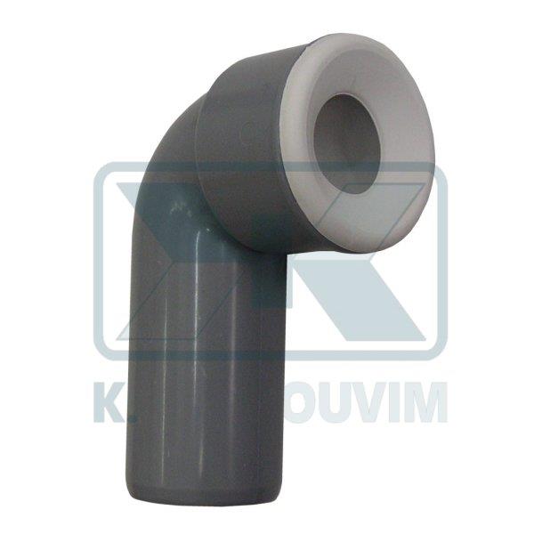 ΓΩΝΙΑ ΥΠΟΔΟΧΗΣ ΣΙΦΟΝΙΟΥ ΝΙΠΤΗΡΑ Φ40 ΜΕ ΛΑΣΤΙΧΟ (ΑΠΟ ΠΛΑΣΤΙΚΟ ABS)