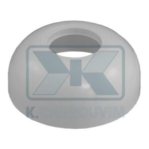 COVER PLATE ∅ 40 X ∅ 85 X Η14 WHITE PLASTIC SIPHON