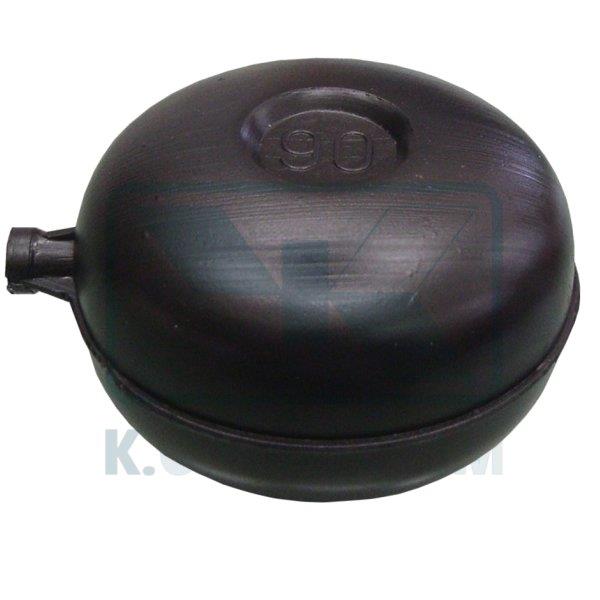 ΦΟΥΣΚΑ Φ90 ΠΛΑΚΕ ΜΑΥΡΗ ΠΛΑΣΤΙΚΗ ΜΕ ΣΠΕΙΡΩΜΑ 1/4"