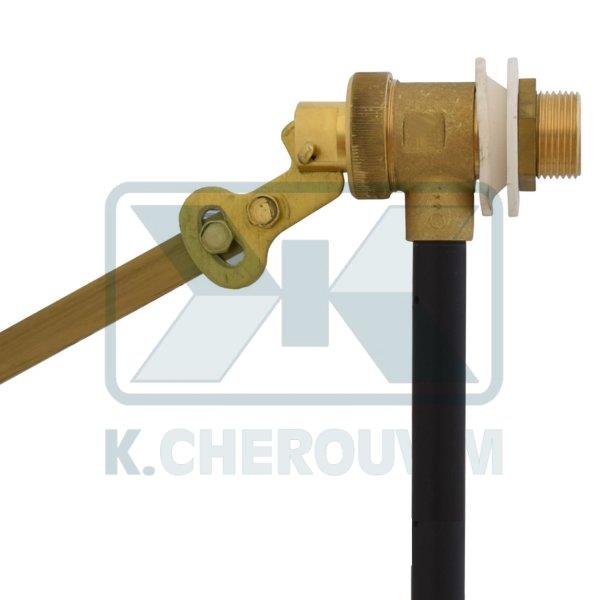 GERMAN TYPE FLOAT VALVE 1", BRASS, STAINLESS STEEL SEAT, UP TO 5 BAR