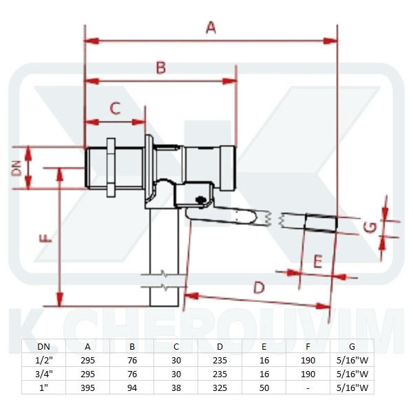 ENGLISH TYPE FLOAT VALVE 3/4", HIGH FLOW, NICKEL-PLATED BRASS, STAINLESS STEEL SEAT - Image 2