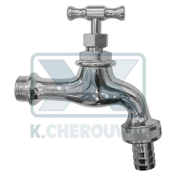 ΚΑΝΟΥΛΑ Ν.195/LC ΓΥΑΛΙΣΤΕΡΗ ΧΡΩΜΕ 1/2" ΜΕ ΡΑΚΟΡ 3/4" ΧΩΡΙΣ ΡΟΖΕΤΑ