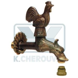 ΚΑΝΟΥΛΑ Ν.182 "ΚΟΚΟΡΑΣ" ΒRΟΝΖΕ ΜΙΣΟΣΤΡΟΦΗ ΜΕ ΡΟΖΕΤΑ, ΦΙΛΤΡΑΚΙ ΚΑΙ ΜΑΣΤΟ 3/8" Χ 3/4" ΓΙΑ ΡΑΚΟΡ