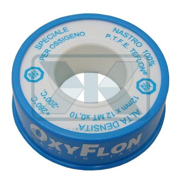 ΤΕΦΛΟΝ ΤΑΙΝΙΑ OXYFLON ΜΠΛΕ-ΛΕΥΚΗ ΥΨΗΛΗΣ ΠΥΚΝΟΤΗΤΑΣ (12 mm Χ12 mt Χ 0,1 mm Χ1,9 gr/cm³) UΝΙ ΕΝ 1797-1