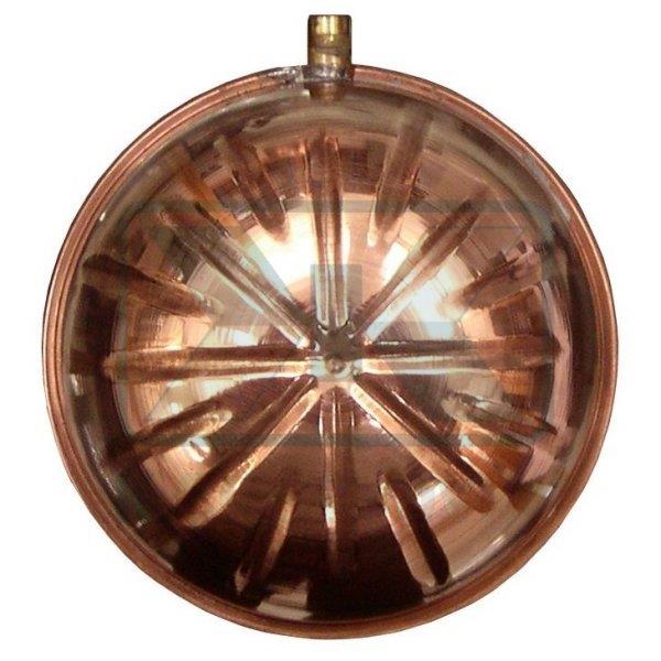 ΦΟΥΣΚΑ Φ90 ΧΑΛΚΙΝΗ ΣΤΡΟΓΓΥΛΗ ΜΕ ΣΠΕΙΡΩΜΑ 1/4"