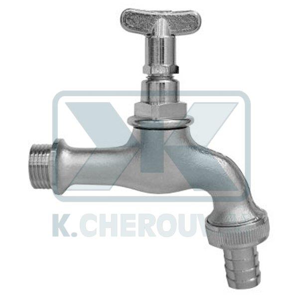 ΚΑΝΟΥΛΑ ΜΑΤ ΧΡΩΜΕ 1/2" ΜΕ ΡΑΚΟΡ 3/4" ΚΑΙ ΚΛΕΙΔΙ