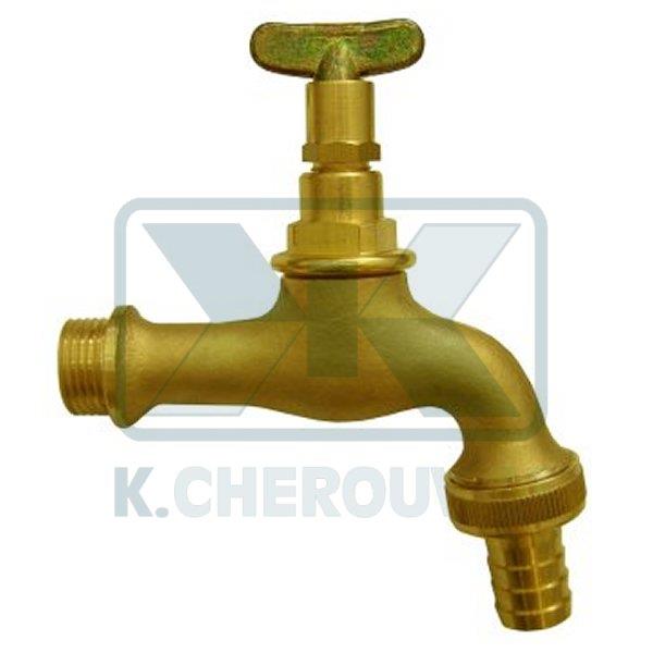 ΚΑΝΟΥΛΑ ΜΑΤ ΚΙΤΡΙΝΗ 1/2" ΜΕ ΡΑΚΟΡ 3/4" ΚΑΙ ΚΛΕΙΔΙ