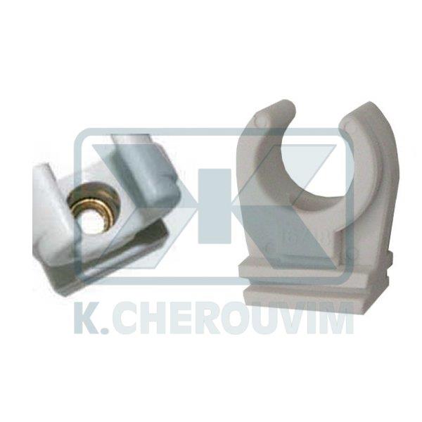 SUPPORT ABRAFIX ? 16-18 SINGLE PLASTIC WITH INSERT BRASS NUT Μ6