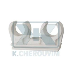 SUPPORT BIFIX ∅ 16-18 DOUBLE PLASTIC WITH INSERT BRASS NUT Μ6