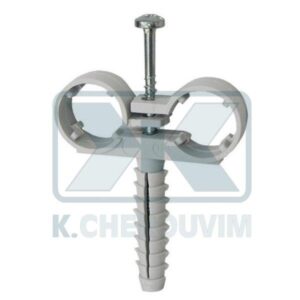 SUPPORT PRATIC ? 16 DOUBLE PLASTIC CLOSED WITH INTEGRATED SCREW ANCHOR AND VALVE