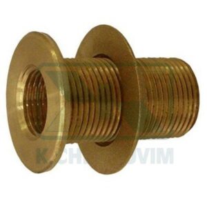 FITTING TANK 3/4" MALE - L52 WITH 2 FEMALE THREADS 1/2" BRASS