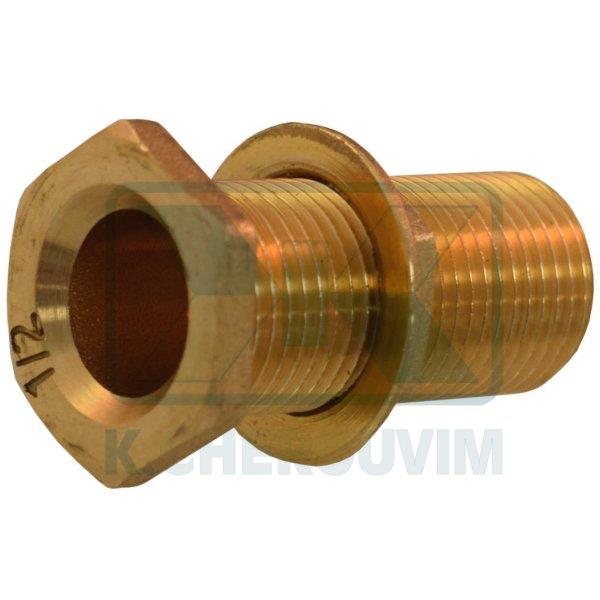FITTING TANK SIMPLE 1"1/2 - L63 BRASS