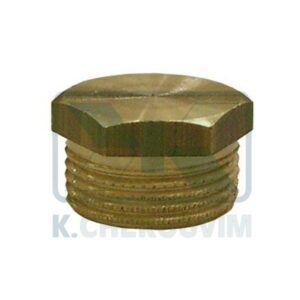 BRASS HEXAGONAL PLUG 3/4" MALE #26 L18 (UNI EN 12164)