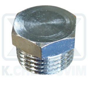 HEXAGONAL MALE PLUGS 3/4" CHROME-PLATED