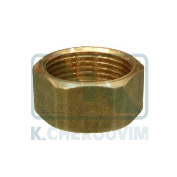 BRASS OCTAGONAL PLUG 3/4" FEMALE #30 L13 (UΝΙ ΕΝ 12165)