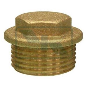 STOPPER MALE WITH BASE 1"1/2 ∅ 57 #20 BRASS (UNI ΕΝ 12165)