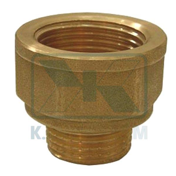 SOCKET HEAVY 1/2"M. x 3/4"F. YELLOW BRASS