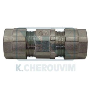 IRON PIPE SOCKET 1"1/4 F.F. NICKEL-PLATED