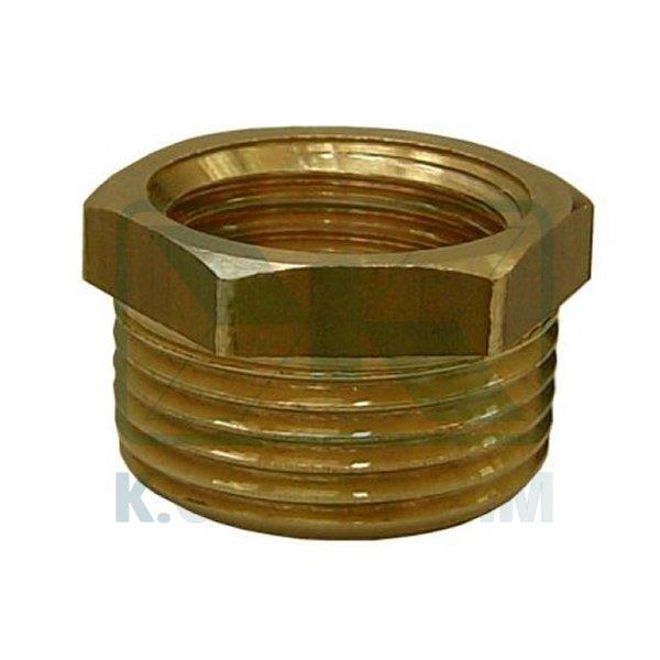 HEXAGONAL BRASS BUSHING 3/4"F. X 1"M.