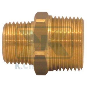 GAS UNI ISO 7-1 REDUCED BRASS NIPPLE 1/2" X 1"