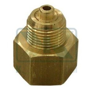 HOT-STAMPED MANOMETER 3/8"MALE X 1/2"FEMALE BRASS (UNI ΕΝ 12164)