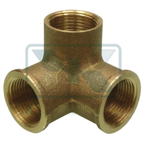 ΓΩΝΙΑ 1/2" ΤΡΙΟΔΗ ΘΗΛ. ΘΗΛ. ΘΗΛ. ΟΡΕΙΧΑΛΚΙΝΗ (UΝΙ ΕΝ 12165)