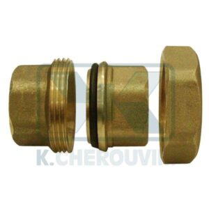 STRAIGHT FITTINGS WITH O-RING 1"F.F. YELLOW