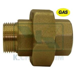 FITTING GAS CONICAL STRAIGHT MALE FEMALE 1/4" BRASS (UNI 7129:2001)