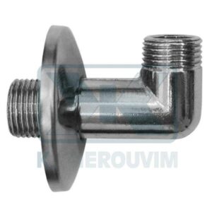 ΓΩΝΙΑ ΑΡΣ. ΑΡΣ. ΜΑΚΡΙΑ 1/2" Χ 3/4" ΧΡΩΜΕ ΜΕ ΡΟΖΕΤΑ ΣΥΡΟΜΕΝΗ