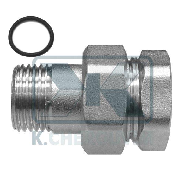 ΡΑΚΟΡ ΜΕ O-RING ΝΙΚΕΛ 1/2" ΑΡΣ. ΘΗΛ. ΙΣΙΟ (UΝΙ ΕΝ 12165)