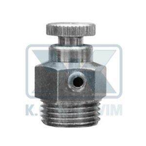 CHROME-PLATED AIR OUTLET VALVE 3/8" WITH O-RING