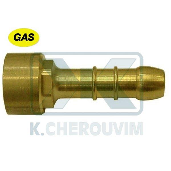 FEMALE INSERT 1/2" Χ Ø9 FOR GAS YELLOW