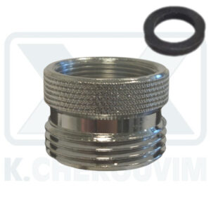 ΣΥΣΤΟΛΗ Μ22Χ1Θ. Χ 3/4"Α. ΧΡΩΜΕ ΜΕ ΛΑΣΤΙΧΟ ΓΙΑ ΡΟΥΞΟΥΝΙ ΚΛΑΣΙΚΩΝ ΜΠΑΤΑΡΙΩΝ - ΠΛΥΝΤΗΡΙΟ