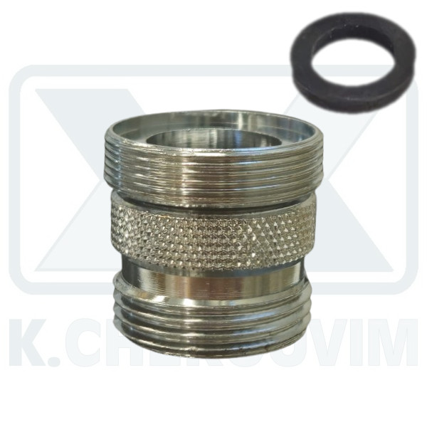 ΜΑΣΤΟΣ Μ28Χ1Α. Χ 3/4"Α. ΧΡΩΜΕ ΜΕ ΛΑΣΤΙΧΟ ΓΙΑ ΜΠΑΤΑΡΙΑ ΛΟΥΤΡΟΥ - ΠΛΥΝΤΗΡΙΟ