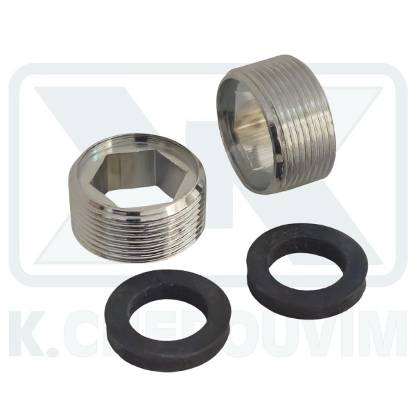 ΜΑΣΤΟΣ ΧΡΩΜΕ Μ24Χ1 ΑΡΣ. ΑΡΣ. L10 ΜΕ ΔΙΠΛΗ ΠΑΤΟΥΡΑ & ΛΑΣΤΙΧΑ ΓΙΑ ΦΙΛΤΡΑΚΙΑ ΜΠΑΤΑΡΙΩΝ