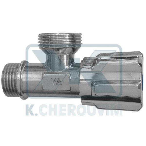 ΔΙΑΚΟΠΤΗΣ Β.Τ. 1/2" Χ 3/4" ΓΩΝΙΑΚΟΣ ΜΕ ΠΛΑΣΤΙΚΗ ΣΤΡΟΓΓΥΛΗ ΛΑΒΗ ΧΡΩΜΕ ALBERTONI