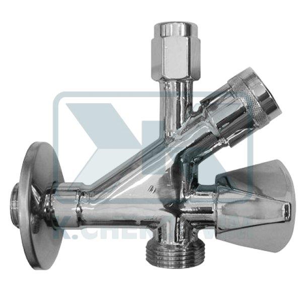 ΔΙΑΚΟΠΤΗΣ ΙΙ ΧΡΗΣΗΣ 1/2"Χ1/2"Χ3/4" ΜΕ ΦΙΛΤΡΟ ΓΩΝΙΑΚΟΣ ΠΛΥΝΤΗΡΙΟΥ ΧΡΩΜΕ ΜΕ ΡΟΖΕΤΑ ALBERTONI