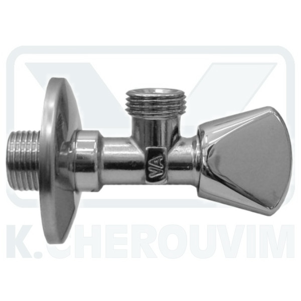 ΔΙΑΚΟΠΤΗΣ Τ. GROHE 1/2" Χ 1/2" ΓΩΝΙΑΚΟΣ ΜΕ ΤΡΙΓΩΝΙΚΗ ΜΕΤΑΛΛΙΚΗ ΛΑΒΗ ΚΑΙ ΡΟΖΕΤΑ ΧΡΩΜΕ ALBERTONI
