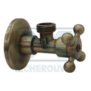 SWITCH BIRILLI BRONZE 1/2" X 3/4" ANGLE ΜΕ COVER PLATE ALBERTONI