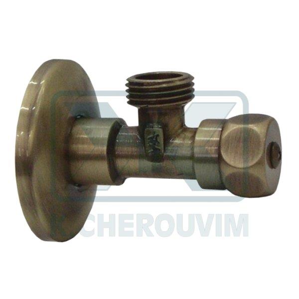 SWITCH ESA BRONZE 1/2" X 1/2" ANGLE ΜΕ COVER PLATE ALBERTONI