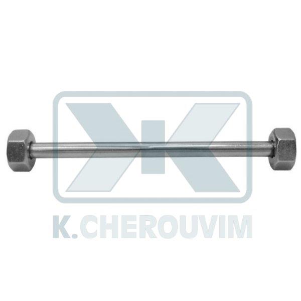 ΣΩΛΗΝΑΚΙ ΧΡΩΜΕ 1/2"Θ. Χ 1/2"Θ. Χ 35 cm Φ10 ΕΥΚΑΜΠΤΟ ΜΕ 2 ΠΑΞΙΜΑΔΙΑ