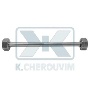 ΣΩΛΗΝΑΚΙ ΧΡΩΜΕ 1/2"Θ. Χ 1/2"Θ. Χ 60 cm Φ10 ΕΥΚΑΜΠΤΟ ΜΕ 2 ΠΑΞΙΜΑΔΙΑ