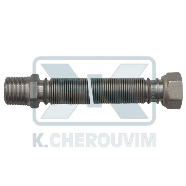 ΣΠΙΡΑΛ ΝΕΡΟΥ 1" ΑΡΣ. ΘΗΛ. 10/20 cm ΙΝΟΧ ΠΤΥΣΣΟΜΕΝΟ 5 bar