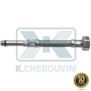 SPIRAL 1 WAY 1/2" FEMALE - Μ8X1 MALE LONG 40 cm INOX 6-FILAMENT DN6