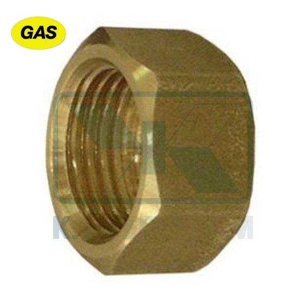 NUT LEFT GAS 20X14/" #25 ? 15 Η14 BRASS YELLOW