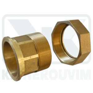 FITTING HYDROMETER 2"1/2 MALE X 3" FEMALE - L67 BRASS WITH RUBBER (UNI ΕΝ 1982)