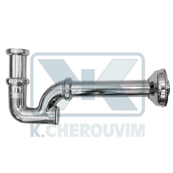 ΣΙΦΟΝΙ ΚΟΛΟΝΑΤΟ ΜΕ ΠΙΣΩ ΤΑΠΑ ΧΡΩΜΕ ΝΙΠΤΗΡΑ 1"1/4 Χ Φ32 Χ L200 GIACOMINI